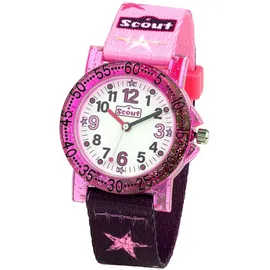 Scout 280375021 30 mm Quarzuhr lila wasserdicht Sportarmband Pink