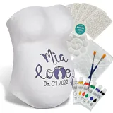 Reer Babybauch Gipsabdruck Set Gipsbinden und Acrylfarbe