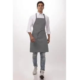 Chef Works Colour by B192 Verstellbare Latzschürze, Grau