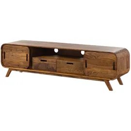 MASSIVMOEBEL24.DE Mailand TV-Board 173x40x48 cm Hellbraun Massivholz