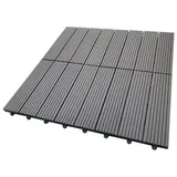 Home Deluxe WPC Bavaro dunkelbraun 30 x 30 x 2,2 cm 6 St.