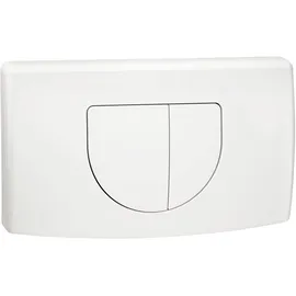 CORNAT Betätigungsplatte APV200, weiß, 2-Mengenspülung aus Kunststoff, 34 x 19,7 x 3 cm