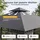 Sekey Pavillon 3 x 3 m inkl. 4 Seitenteile Grau