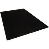 Snapstyle Hochflor Langflor Teppich Cottage Schwarz 200x200cm