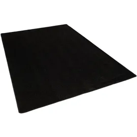 Snapstyle Hochflor Langflor Teppich Cottage Schwarz 200x200cm