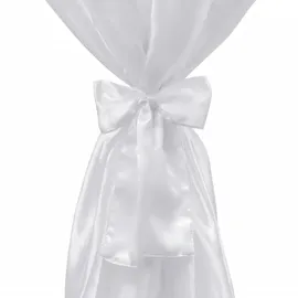 deluke Tischhusse 2er Set Weiß 60 x 60 cm