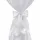 deluke Tischhusse 2er Set Weiß 60 x 60 cm