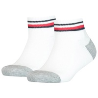 Tommy Hilfiger Kinder Quarter-Socken im Pack - ICONIC SPORTS, Frottee-Sohle Weiß 39-42 Pack