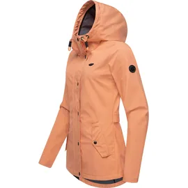 Ragwear leichte Damen Übergangsjacke mit Kapuze Margge Shell YOUMODO Peach Gr. XS (34), orange (pfirsich), Obermaterial: 100% Polyester.