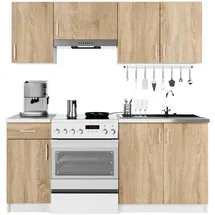 Akord Küchenmöbelset Lima 180 x 44,5 x 203 cm Weiß