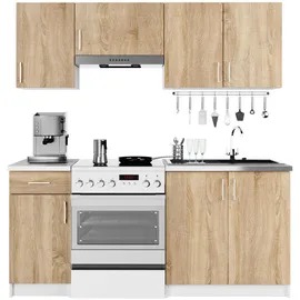 Akord Küchenmöbelset Lima 180 x 44,5 x 203 cm Weiß