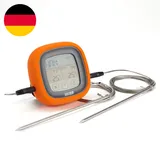 BBQGO Grillthermometer BG-CT2D, Fleischthermometer Mit Berührungsempfindlichem B