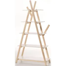 Vipack Kinderregal Kiddy 90 x 169 x 34 cm Kiefer lackiert weiß