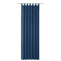 Tom Tailor Vorhang DOVE Blickdichter Schlaufenvorhang (1 St), Schlaufe, Baumwolle, 140 x 255 cm in Royal blau