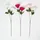 Homescapes KUNSTBLUMEN Chrysanthemen rot, creme - 3er-Set langstielig 60 cm