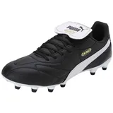 Puma King Top Fg/Ag Soccer Shoe, Black White Gold, 48 EU