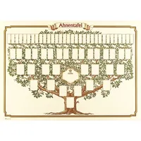 RNK Schmuck-Ahnentafel Skizzierter Baum 70 x 50 cm