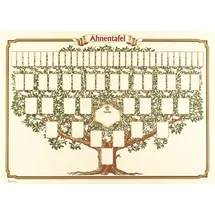 RNK Schmuck-Ahnentafel Skizzierter Baum 70 x 50 cm