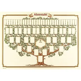RNK Schmuck-Ahnentafel Skizzierter Baum 70 x 50 cm