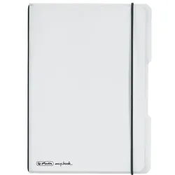 Notizheft flex PP, kariert 40 Blatt, Papier 80g, transparent,