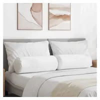 vidaXL Bolsterkissen 25 x 70 cm Weiß