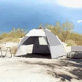 vidaXL Strandzelt 2 Personen Grau Quick Release Wasserdicht