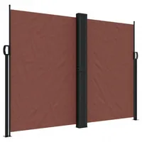 vidaXL Seitenmarkise Ausziehbar 180 x 600 cm Braun