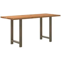 VidaXL Esstisch Bartisch Hellbraun 200x80x92 cm Massivholz Eiche Rechteckig