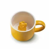 donkey products Donkey Maneki Neko Lucky Mug - gelb