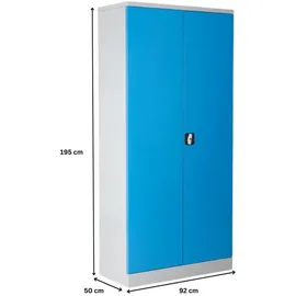 Proregal BEE Aktenschrank 195 x 92 x 50 cm Grau