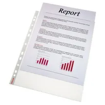 Esselte Prospekthüllen DIN A4 transparent genarbt 0,09 mm, 100