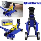 Rangierwagenheber Wagenheber hydraulisch 2 Ton Low Profile flach 3,2cm Höhe inkl. Koffer