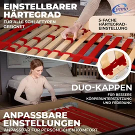 Coemo RUBY 7-Zonen verstellbar 100 x 200 cm