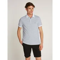 Tommy Hilfiger Poloshirt »PERFORMANCE PIQUE REG POLO«, mit Streifenmuster Gr. XXL, White / desert sky) , 19326950-XXL