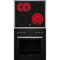 SIEMENS EQ411TAAB iQ100 (Backofen), iQ300 (Kochfeld), Einbauherdset (Elektrokochfeld, A, 66 l)