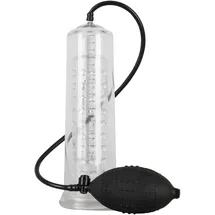 You2Toys Mister Boner Pump - Penispumpe mit genoppter Penishülle und Pumpball, Vakuumpumpe zur intensiven Stimulation, transparent