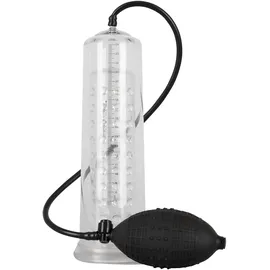You2Toys Mister Boner Pump - Penispumpe mit genoppter Penishülle und Pumpball, Vakuumpumpe zur intensiven Stimulation, transparent
