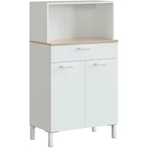 habeig Küchenzeile 126 cm weiß