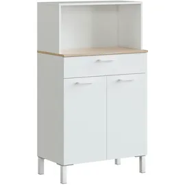 habeig Küchenzeile 126 cm weiß