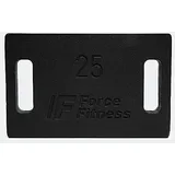 FORCE FITNESS Hantelscheiben aus Gusseisen für Rucking Rucksack, Wandern, Cardio, Heim-Fitnessgeräte, Fitness-Trainingsplatten zum Rucken, Krafttraining Hantelscheiben 25kg