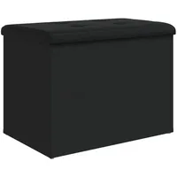 VidaXL Sitzbank mit Stauraum Schwarz 62x42x45 cm Holzwerkstoff