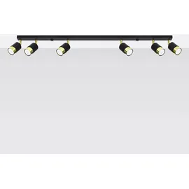 Sollux SL.1073 Deckenleuchte NERO 6 schwarz/gold