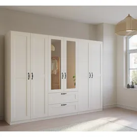 Rauch Drehtürenschrank Cottage by Quadra Spin 271 x 210 x 54 cm Weiß