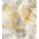 Rasch Textil Rasch Tapeten Vliestapete (Grafisch) Gelb 10,05 m x 0,53 m Linares 617948
