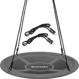 Tectake Nestschaukel Swayer Grau/Schwarz