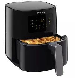 Philips 3000 Series HD9252/70 Airfryer Compact Heißluft-Fritteuse 1400 W Heißluft-Funktion, Schwarz