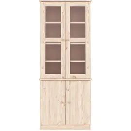 vidaXL Vitrinenschrank ALTA 77 x 35 x 186,5 cm Braun