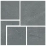 Belvit Anthrazit, Matt Terrassenfliese Terrassenplatte 80x80x2cm