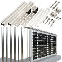 Revolt Balkongeländer-Halterung für Solarmodule bis 150 kg