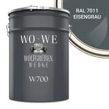 WO-WE Bodenversiegelung Betonfarbe Bodenfarbe Bodenbeschichtung W700, 1-10L, Seidenglänzend grau